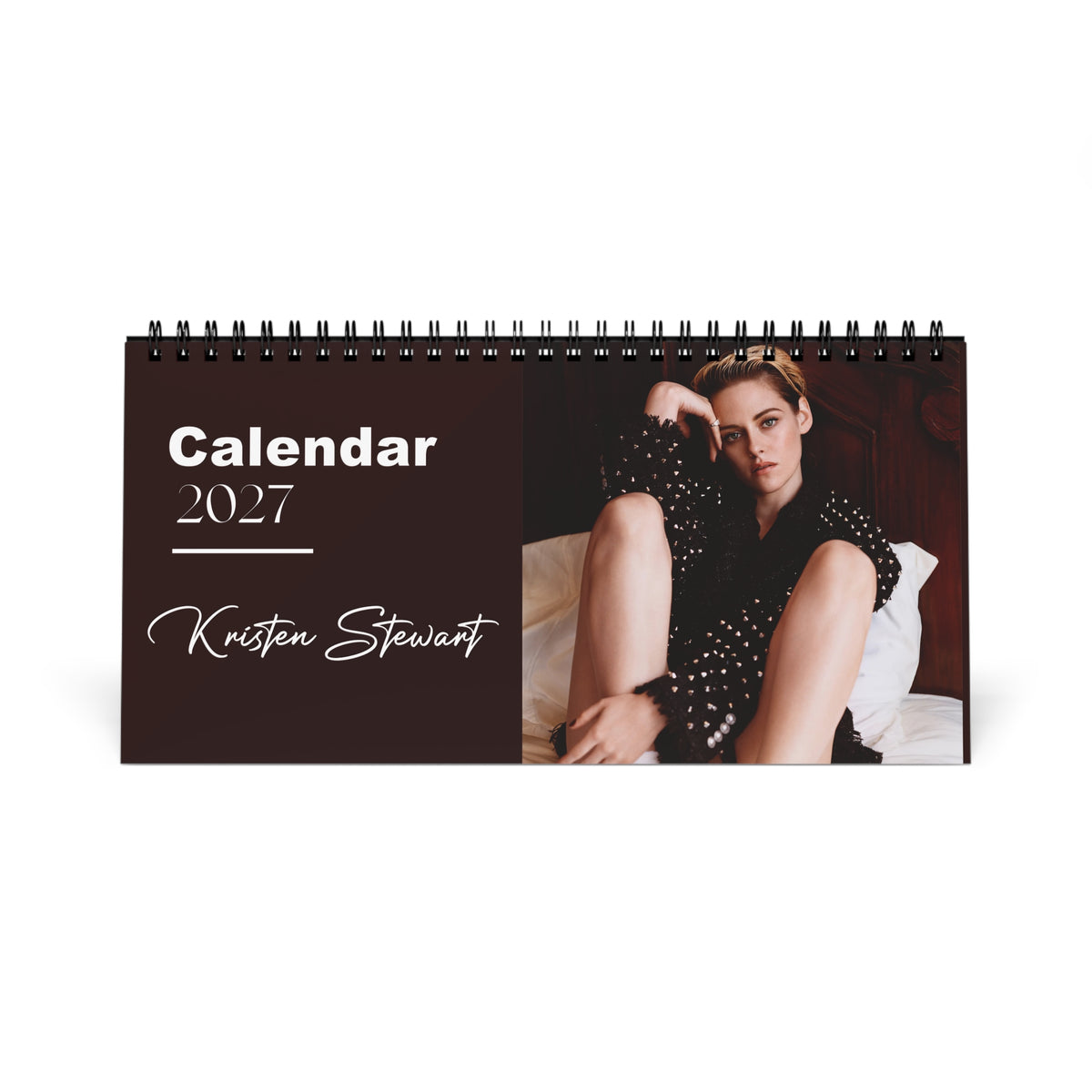 Kristen Stewart 2027 Desk Calendar Vol 3 | Spiral Bound Photo Calendar | Fan Gift