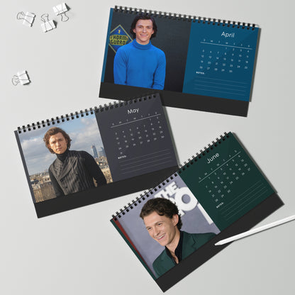 Tom Holland 2026 Desk Calendar |  Star Photo Calendar | Actor Gift for Fans