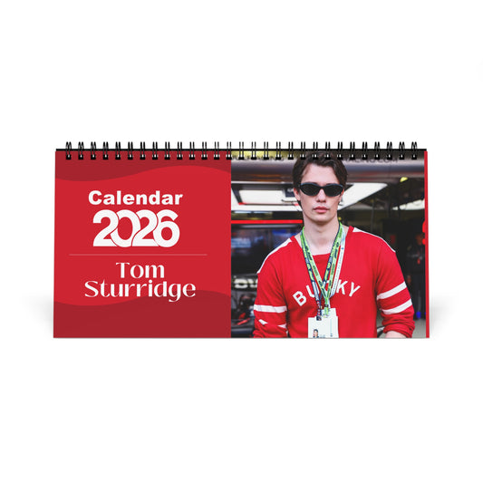 Nicholas Galitzine 2026 Desk Calendar | Celebrity Spiral Bound Photo Calendar | Fan Collectible Gift | Stylish Desk & Office Décor