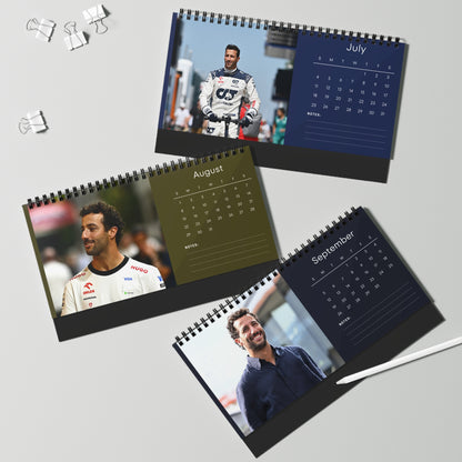 Daniel Ricciardo 2027 Desk Calendar Vol 2 | Spiral Bound Photo Calendar | Fan Gift