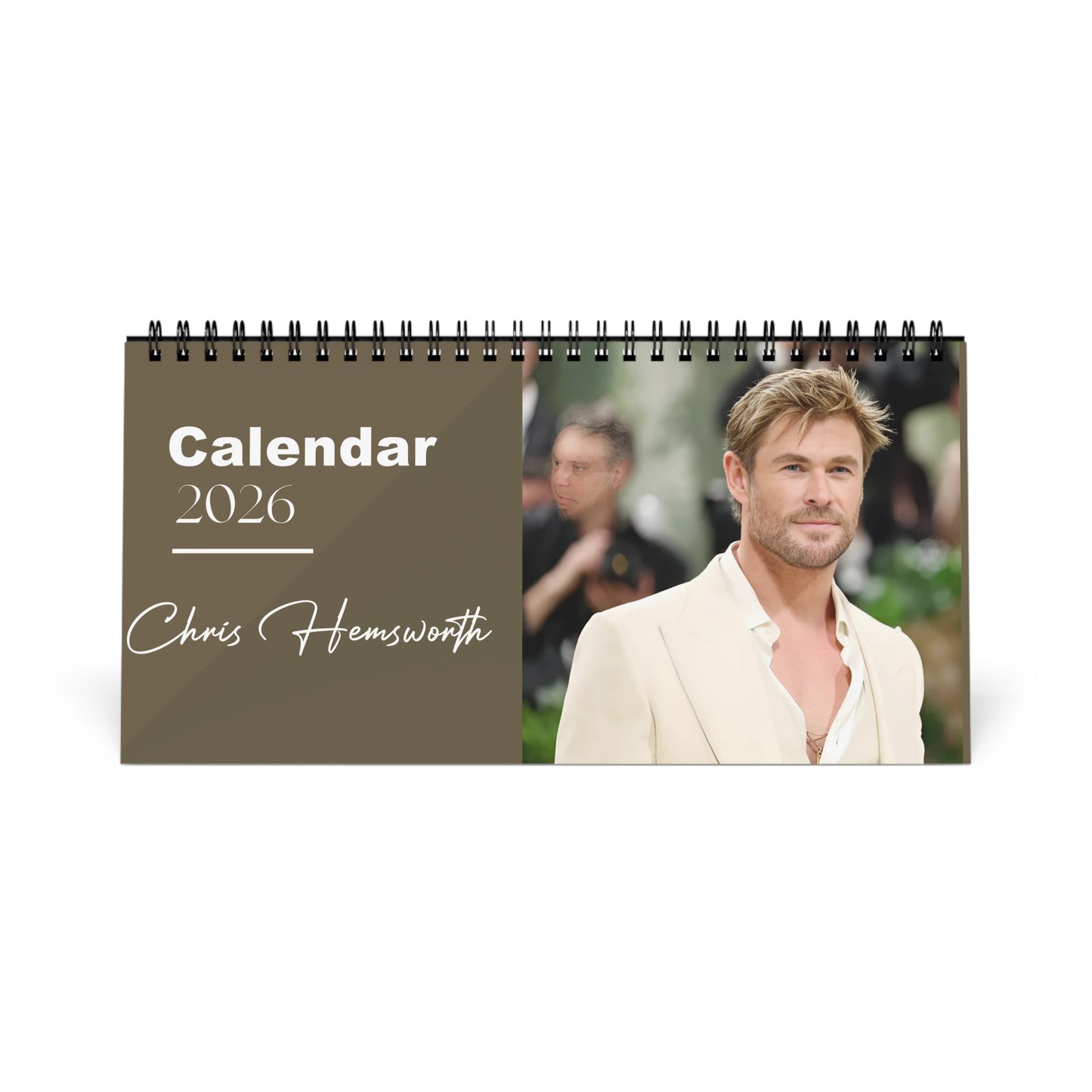 Chris Hemsworth 2026 Desk Calendar |  Celebrity Gift | Office Decor