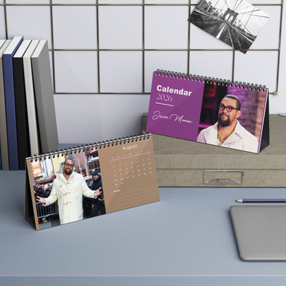 Jason Momoa 2026 Desk Calendar | Aquaman & Game of Thrones Actor | Celebrity Gift | Office Decor