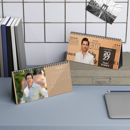 Matt Bomer 2027 Desk Calendar Vol 1 | Spiral Bound Photo Calendar | Fan Gift