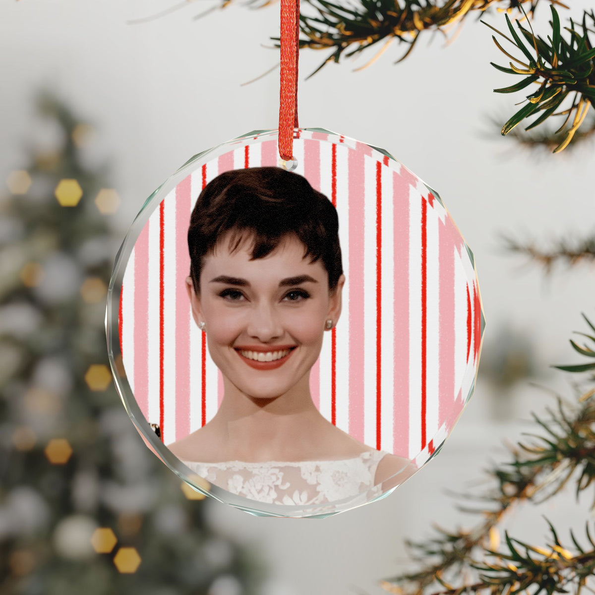 Audrey Hepburn Christmas Ornament | Celebrity Fan Gift Keepsake