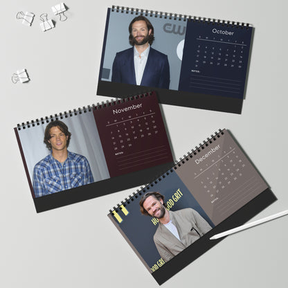 Jared Padalecki 2027 Desk Calendar Vol 2 | Spiral Bound Photo Calendar | Fan Gift