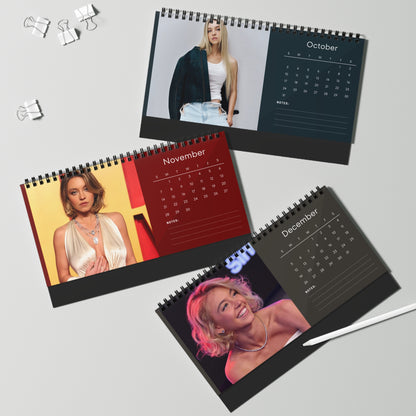 Sydney Sweeney 2027 Desk Calendar Vol 4 | Spiral Bound Photo Calendar | Fan Gift