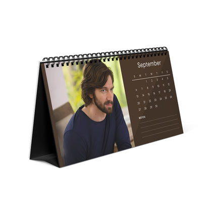 Michiel Huisman 2026 Desk Calendar | Premium Spiral Bound Celebrity Photo Calendar | Elegant Collectible Gift for Fans & Desk Décor