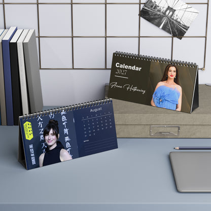 Anne Hathaway 2027 Desk Calendar Vol 3 | Spiral Bound Photo Calendar | Fan Gift