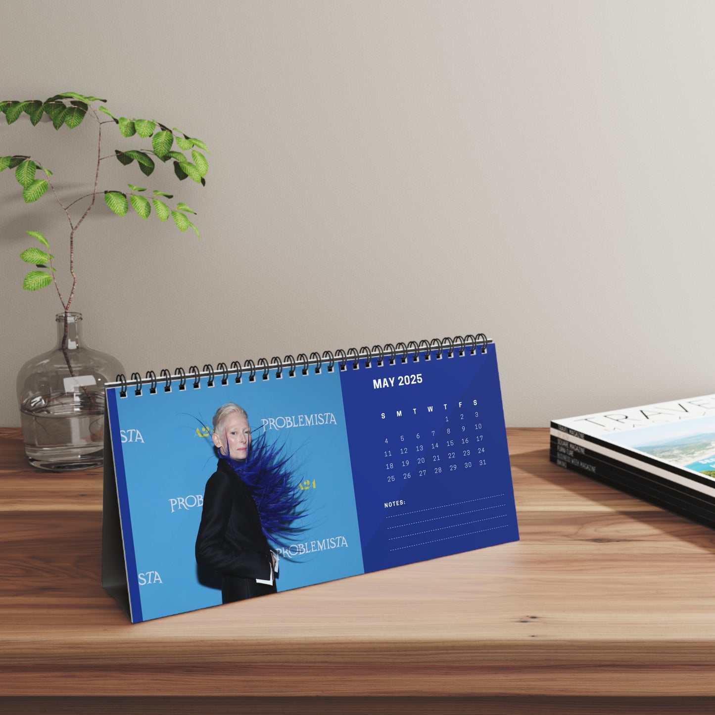 Tilda Swinton 2025 Desk Calendar | Tilda Swinton Desk Calendar | Fan Gift