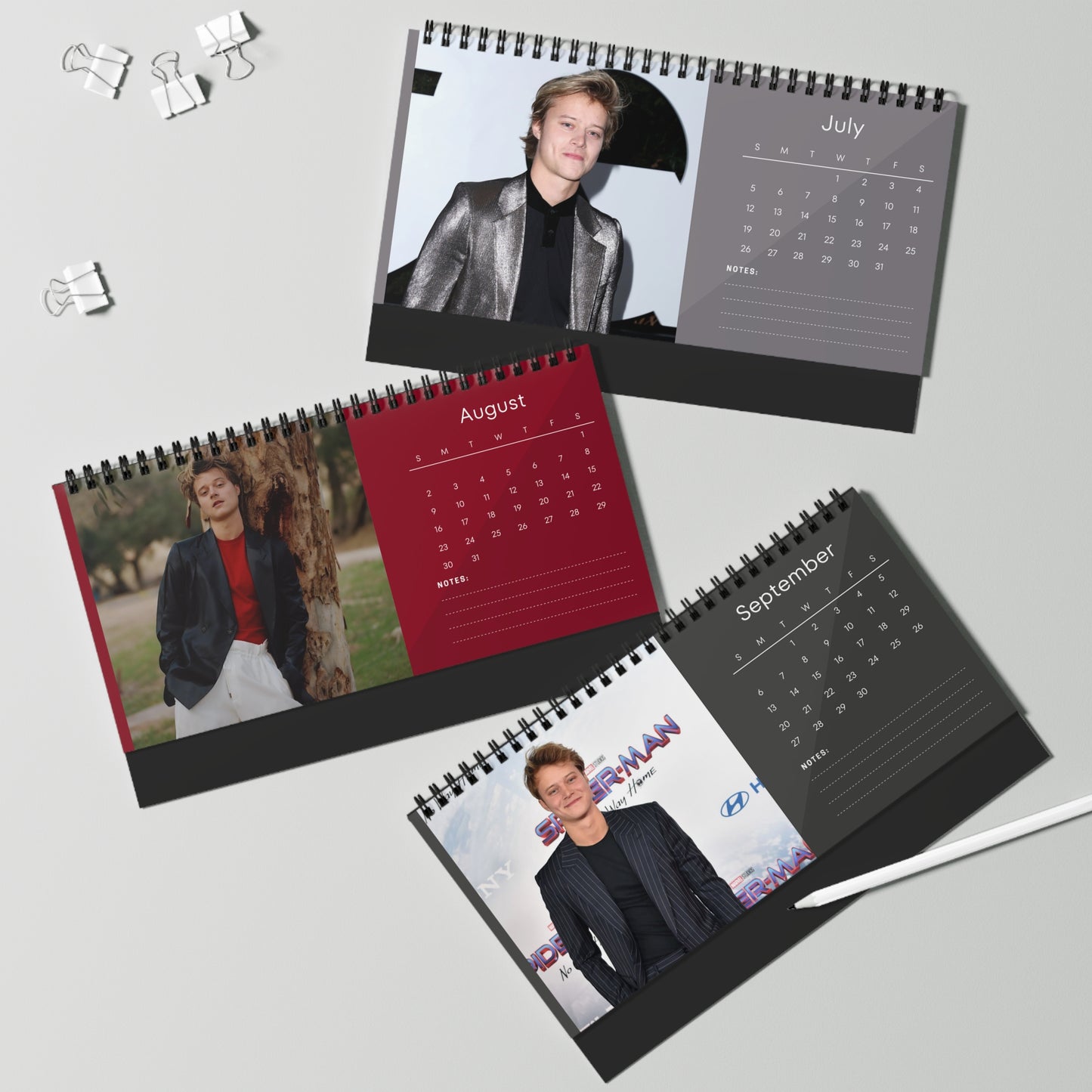 Rudy Pankow 2026 Desk Calendar | Premium Celebrity Photo Calendar | Outer Banks Star | Stylish Fan Gift