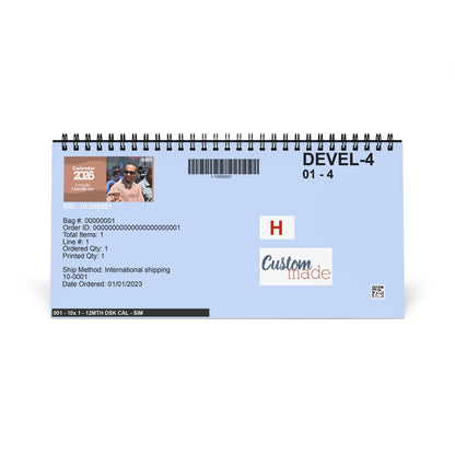 Lewis Hamilton 2026 Desk Calendar | F1 Racing Star Spiral Bound Photo Calendar | Fan Collectible Gift | Stylish Desk & Office Décor
