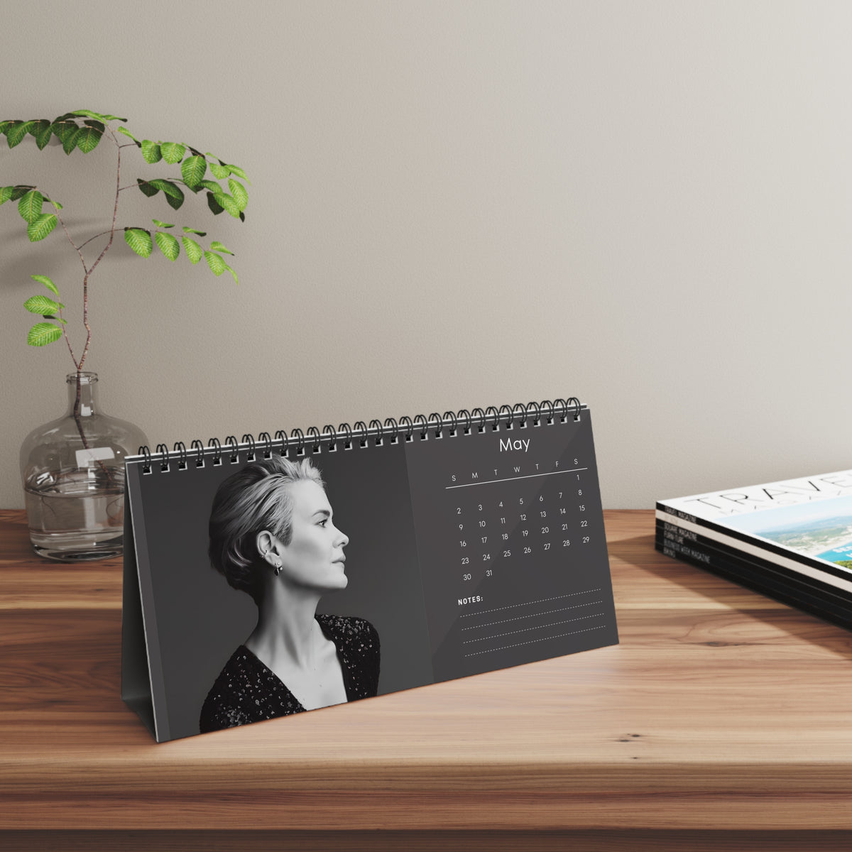 Sarah Paulson 2027 Desk Calendar Vol 3 | Spiral Bound Photo Calendar | Fan Gift