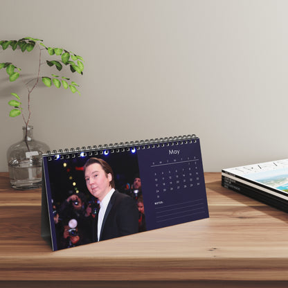 Paul Dano 2026 Desk Calendar | Premium Spiral Bound Celebrity Photo Calendar | Perfect Gift for Fans & Stylish Desk Décor