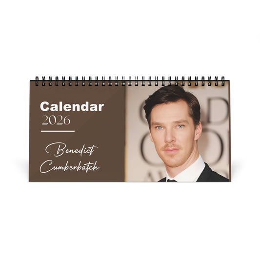 Benedict Cumberbatch 2026 Desk Calendar | Doctor Strange Actor | Sherlock Holmes Calendar | Actor Gift | Office Decor