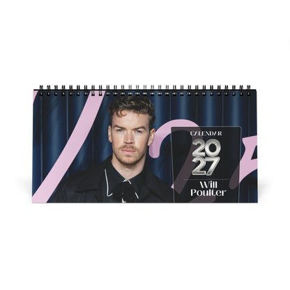 Will Poulter 2027 Desk Calendar Vol 4 | Spiral Bound Photo Calendar | Fan Gift
