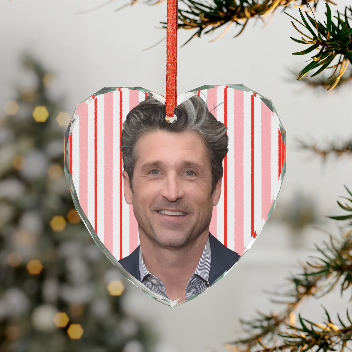 Patrick Dempsey Christmas Ornament | Celebrity Fan Gift Keepsake
