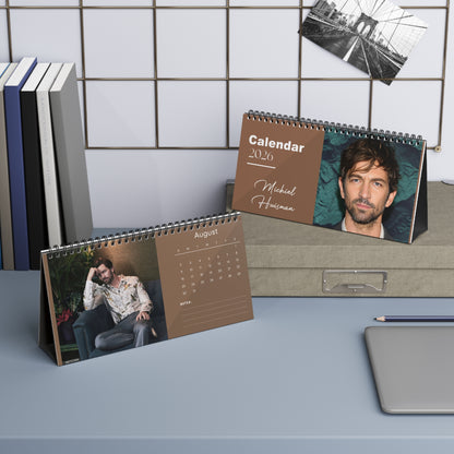 Michiel Huisman 2026 Desk Calendar | Premium Spiral Bound Celebrity Photo Calendar | Elegant Collectible Gift for Fans & Desk Décor