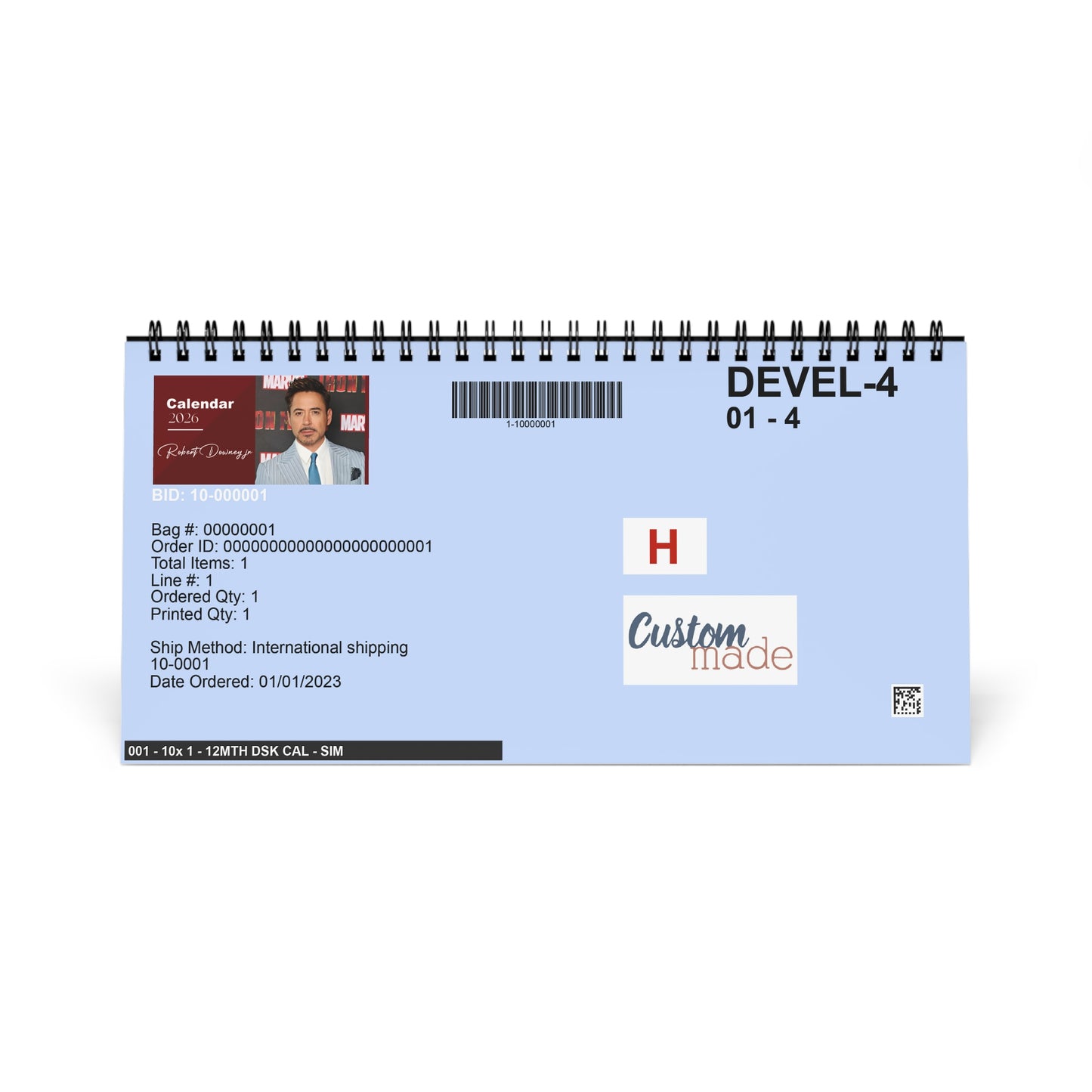 Robert Downey Jr 2026 Desk Calendar | Premium Celebrity Photo Calendar | Stylish Office Decor & Fan Gift