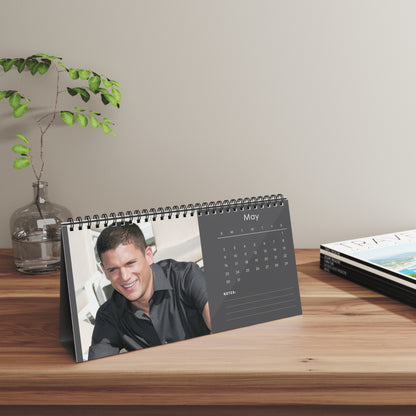 Wentworth Miller 2027 Desk Calendar Vol 1 | Spiral Bound Photo Calendar | Fan Gift