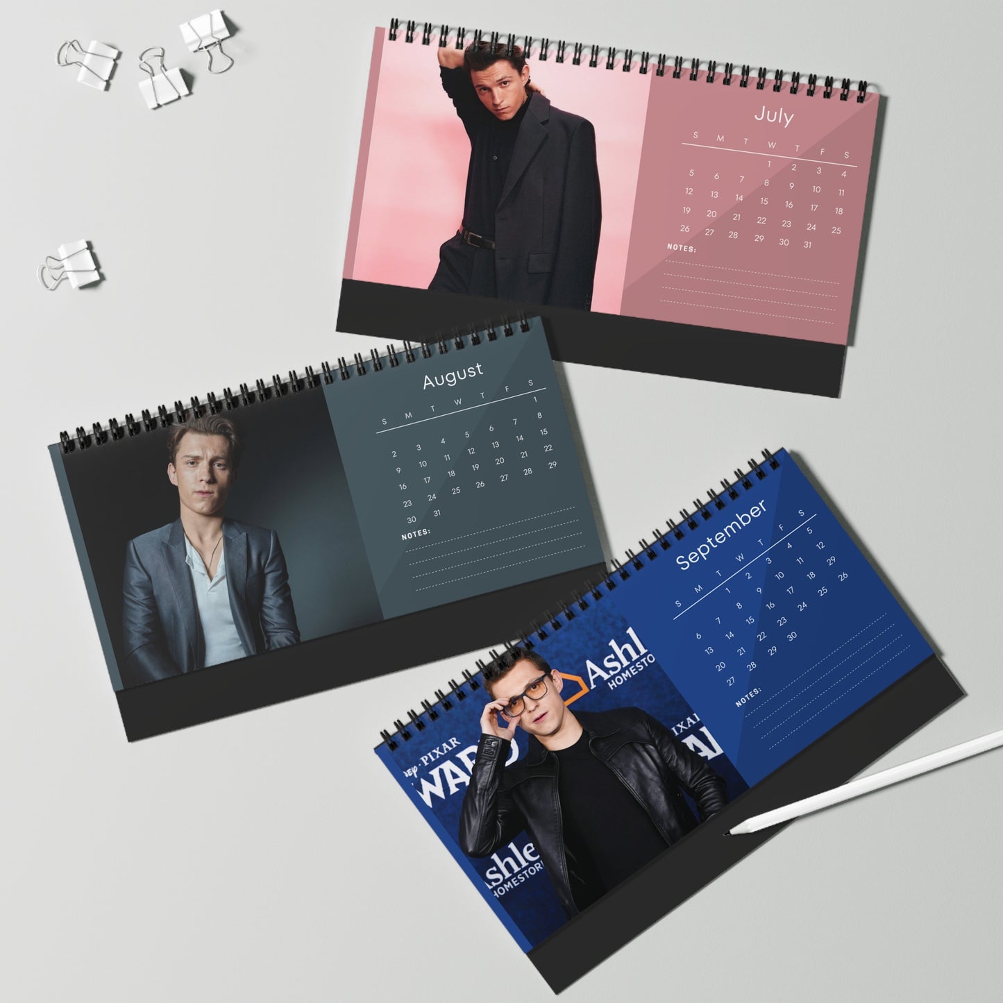 Tom Holland 2026 Desk Calendar - DONT PUSH