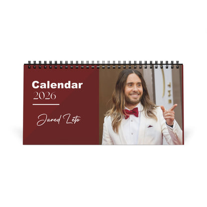 Jared Leto 2026 Desk Calendar | Oscar Winner Actor | Morbius & 30 Seconds to Mars | Celebrity Gift | Office Decor