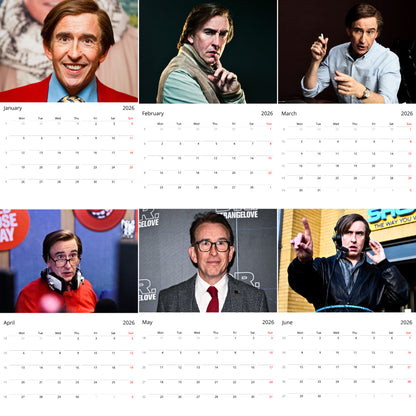 Alan Partridge 2026 Wall Calendar (Large Calendar) – Comedy Legend Gift, Premium Wall Art