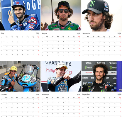 Alex Rins 2026 Wall Calendar (Large Calendar) – MotoGP Fan Gift, Premium Racing Art
