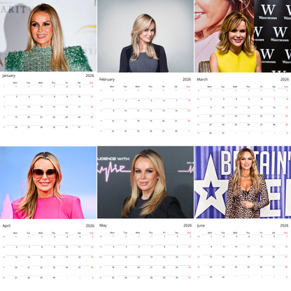 Amanda Holden 2026 Wall Calendar (Large Calendar) – Celebrity Fan Gift, Premium Wall Art