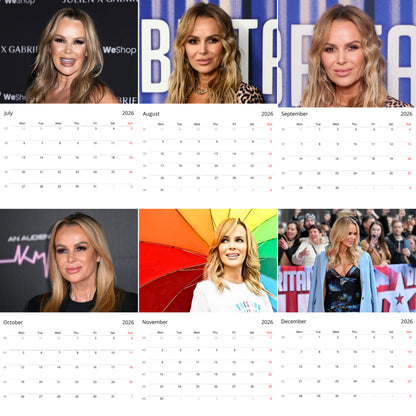 Amanda Holden 2026 Wall Calendar (Large Calendar) – Celebrity Fan Gift, Premium Wall Art
