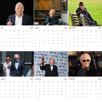Anthony Hopkins 2026 Wall Calendar – Premium Actor Calendar for Fans, Hollywood Legend Gift
