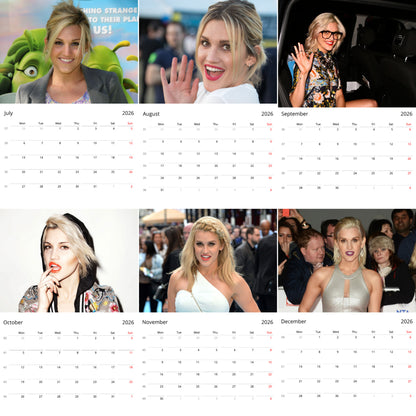 Ashley Roberts 2026 Wall Calendar (Large Calendar) – Celebrity Fan Gift, Premium Wall Art