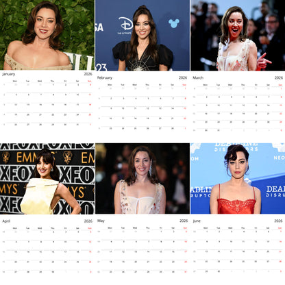 Aubrey Plaza 2026 Wall Calendar (Large Calendar) – Celebrity Fan Gift, Premium Wall Art