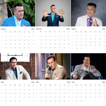 Bruce Campbell 2026 Wall Calendar – Premium Actor Calendar for Fans, Horror Icon Gift