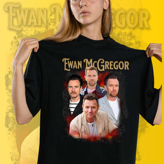 Ewan McGregor Art T-Shirt  - Fan T-Shirt Premium Collection