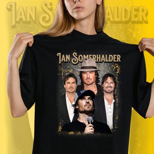 Ian Somerhalder Art T-Shirt  - Fan T-Shirt Premium Collection