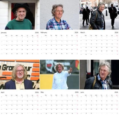 James May 2026 Wall Calendar – Premium TV Star Calendar for Fans, Top Gear Legend Gift