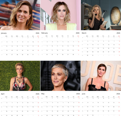 Kristen Wiig 2026 Wall Calendar (Large Calendar) – Celebrity Fan Gift, Premium Wall Art