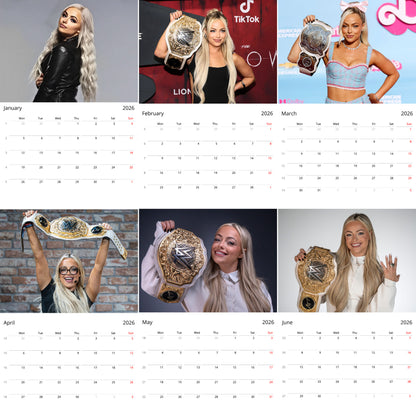 Liv Morgan 2026 Wall Calendar – WWE Superstar