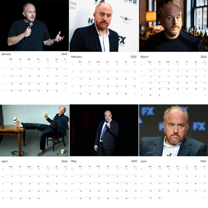 Louis C.K. 2026 Wall Calendar (Large Calendar) – Celebrity Fan Gift, Premium Wall Art