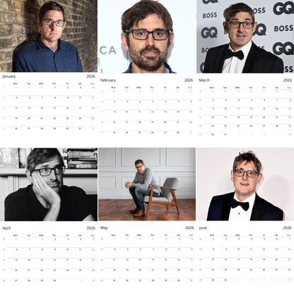 Louis Theroux 2026 Wall Calendar (Large Calendar) – Celebrity Fan Gift, Premium Wall Art