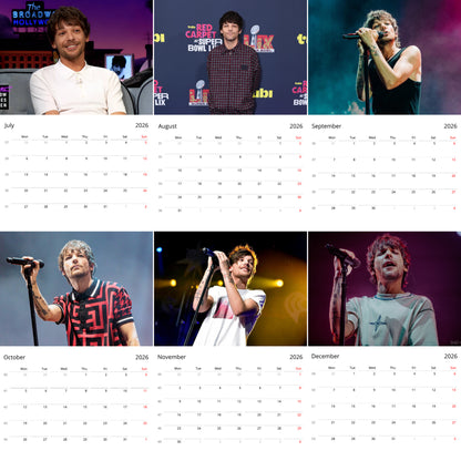Louis Tomlinson 2026 Wall Calendar (Large Calendar) – Celebrity Fan Gift, Premium Wall Art