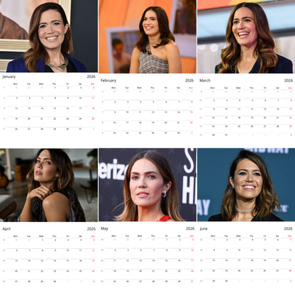 Mandy Moore 2026 Wall Calendar (Large Calendar) – Celebrity Fan Gift, Premium Wall Art