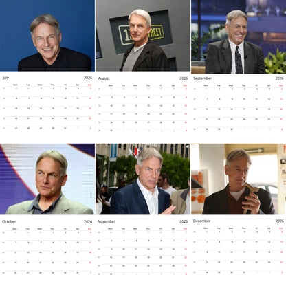 Mark Harmon 2026 Wall Calendar – Premium TV Legend Calendar for NCIS Fans