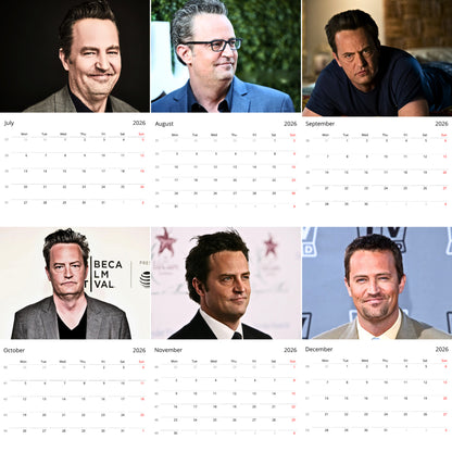 Matthew Perry 2026 Wall Calendar (Large Calendar) – Friends TV Show Star Gift, Premium Wall Art