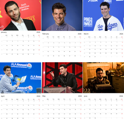 Max Greenfield 2026 Wall Calendar (Large Calendar) – Celebrity Fan Gift, Premium Wall Art