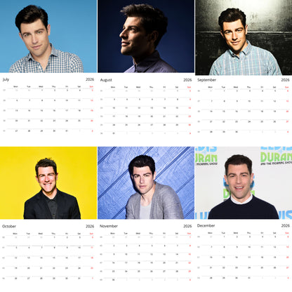 Max Greenfield 2026 Wall Calendar (Large Calendar) – Celebrity Fan Gift, Premium Wall Art