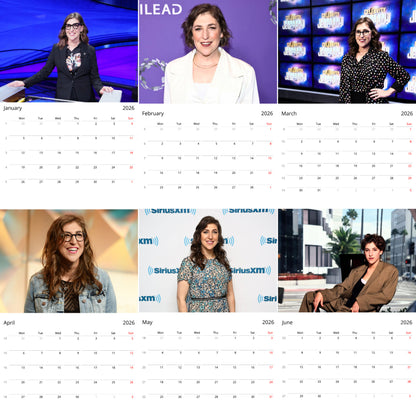 Mayim Bialik 2026 Wall Calendar – Beloved Actress & Scientist Portrait Collection, Premium Gift for Fans