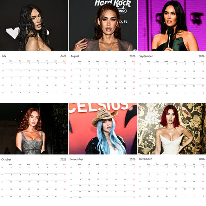 Megan Fox 2026 Wall Calendar (Large Calendar) – Celebrity Fan Gift, Premium Wall Art