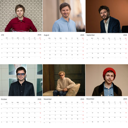 Michael Cera 2026 Wall Calendar – Premium Actor Calendar for Fans, Hollywood Star Gift