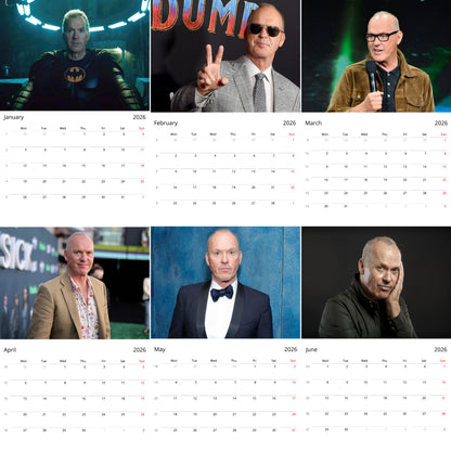 Michael Keaton 2026 Wall Calendar (Large Calendar) – Hollywood Legend